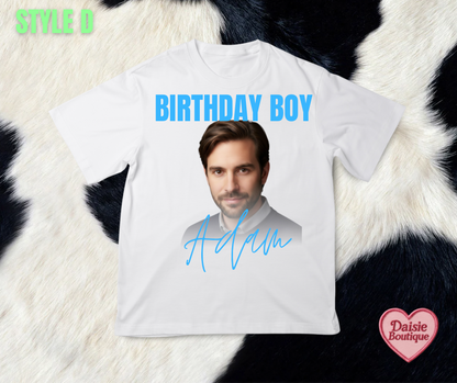 CUSTOM Birthday Boy Graphic Tee Daisie Boutique