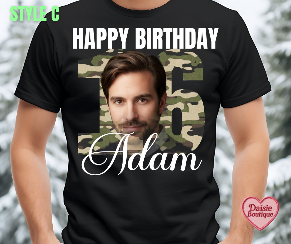 CUSTOM Birthday Boy Graphic Tee Daisie Boutique