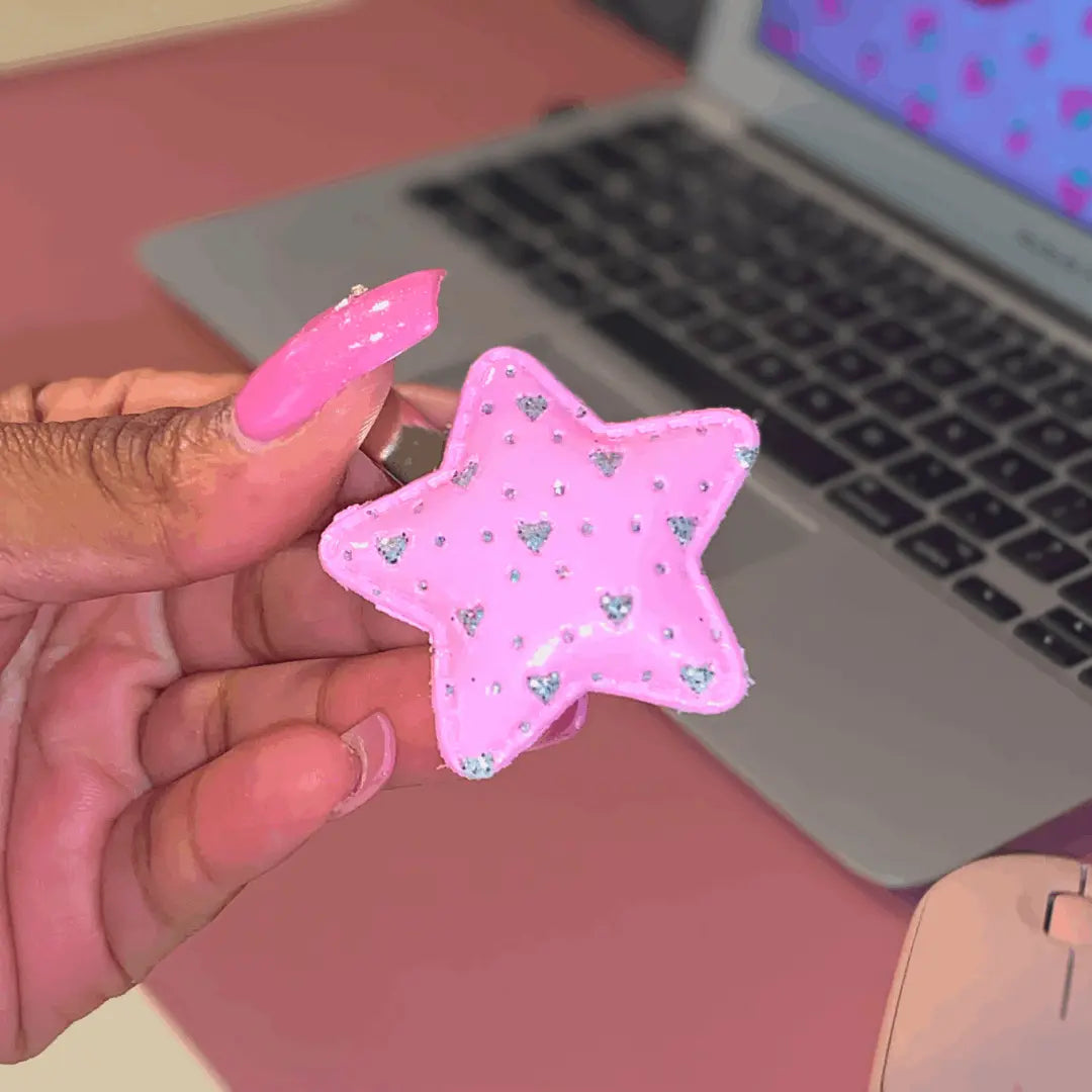 Pink Star Hair Clip - Daisie Boutique 