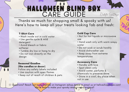 Daisie Boutique Cutie Halloween Box Bundle – 4+ Girly & Glittery Surprises Inside Grab Bag