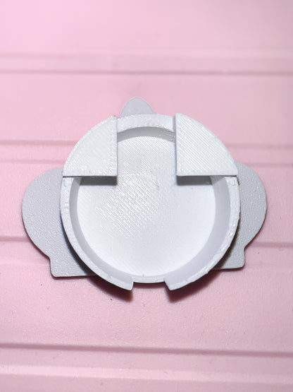 Princess crown badge reel cover by Daisie Boutique shown on standard badge reel cute nurse accessory Nashville boutique