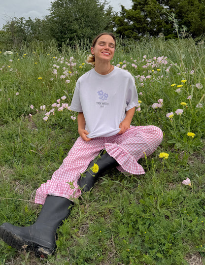 Try With God Unisex Tee - Lilac