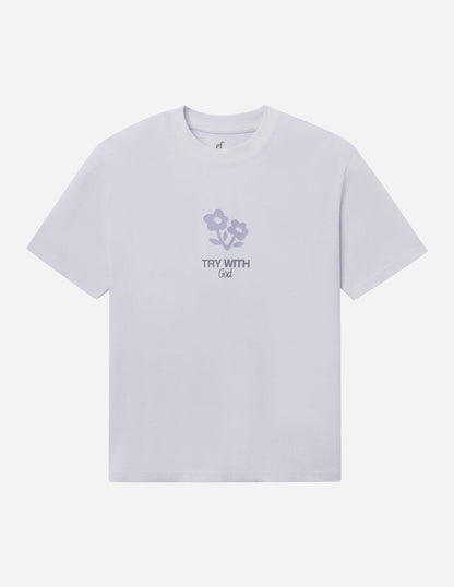 Try With God Unisex Tee - Lilac