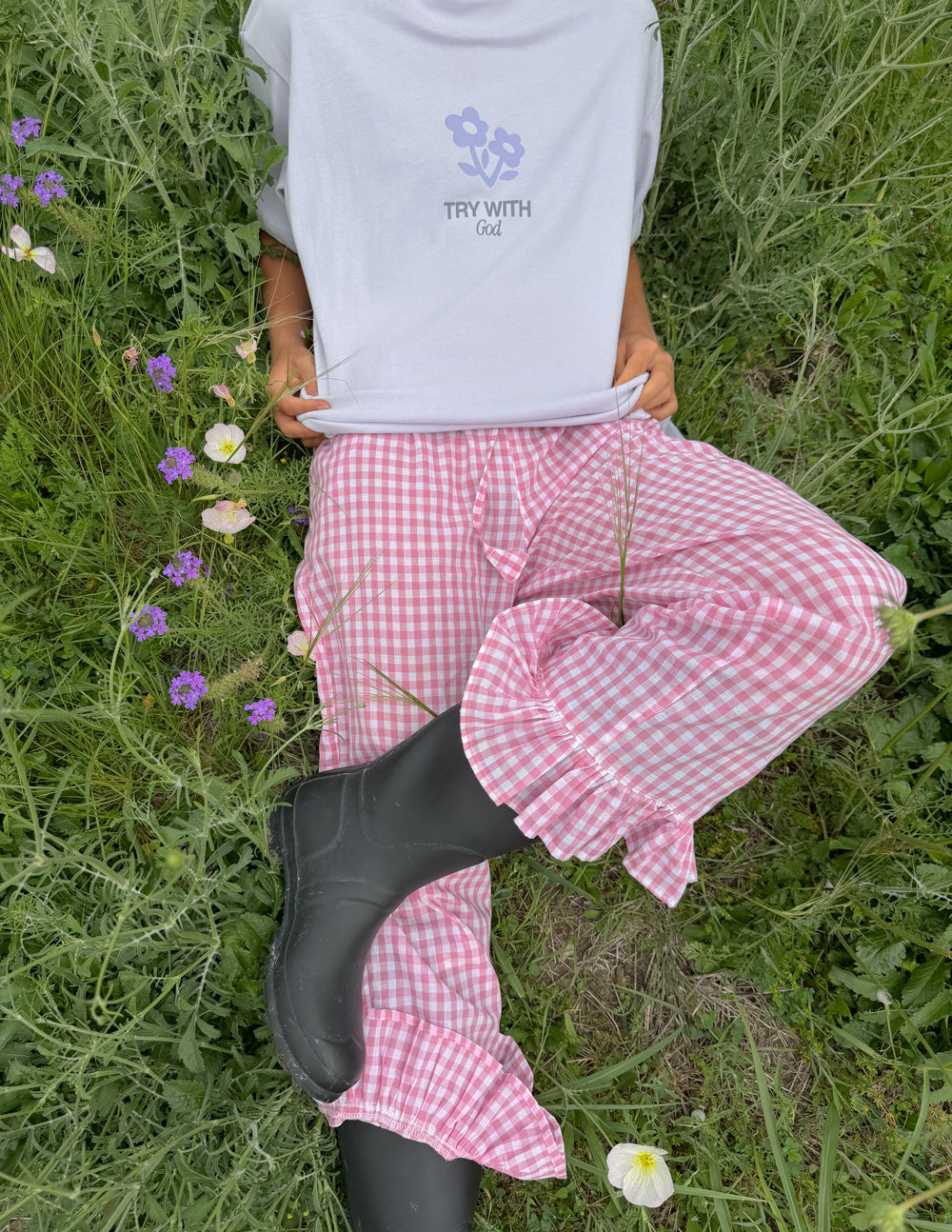 Try With God Unisex Tee - Lilac