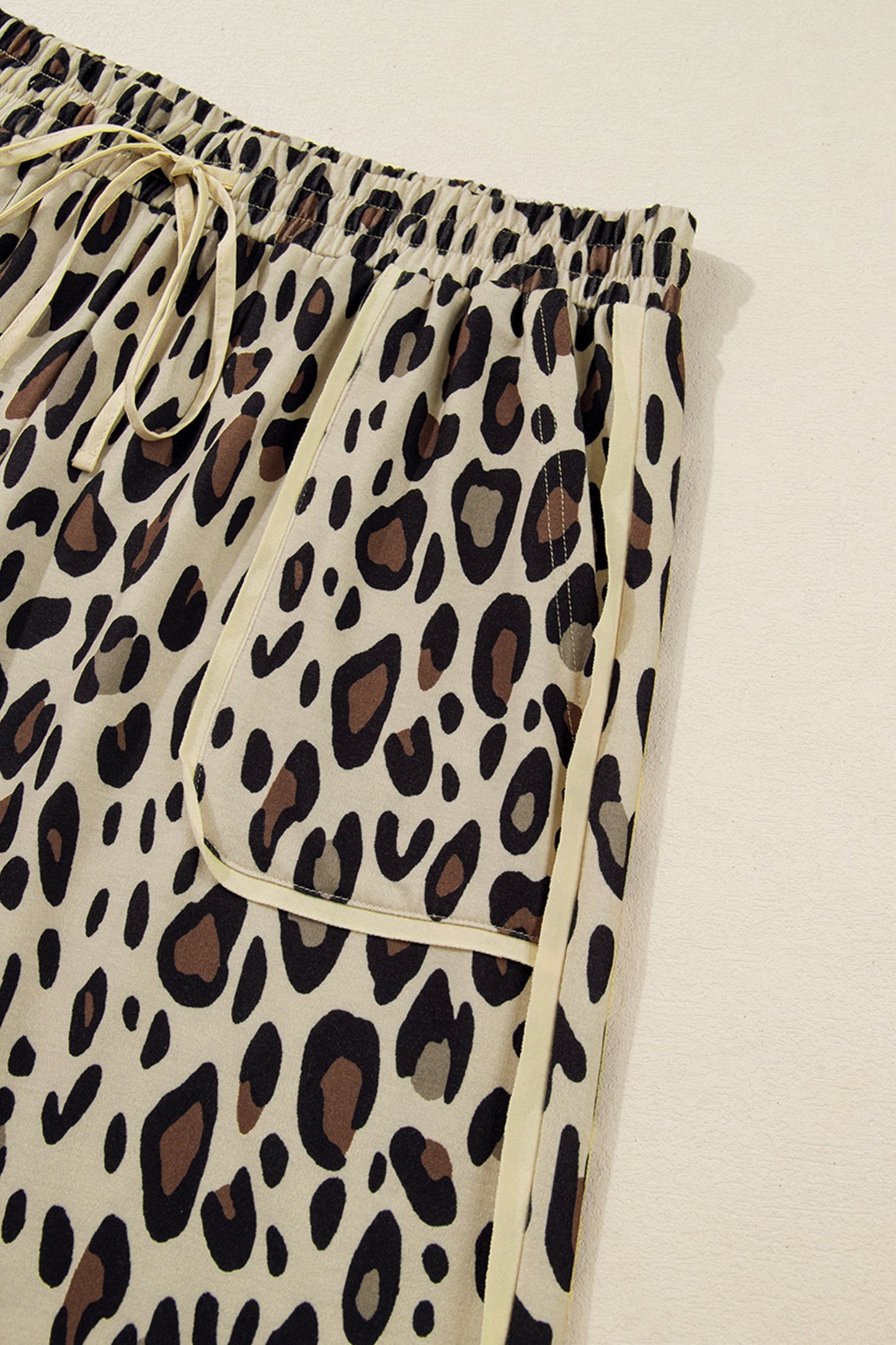 Drawstring Leopard Pants - Plus Size Dear-Lover Dropshipping