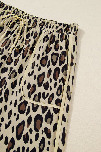 Drawstring Leopard Pants - Plus Size Dear-Lover Dropshipping