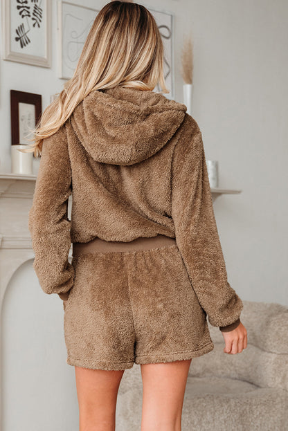 Teddy Bear Sherpa Set - Brown Dear-Lover Dropshipping