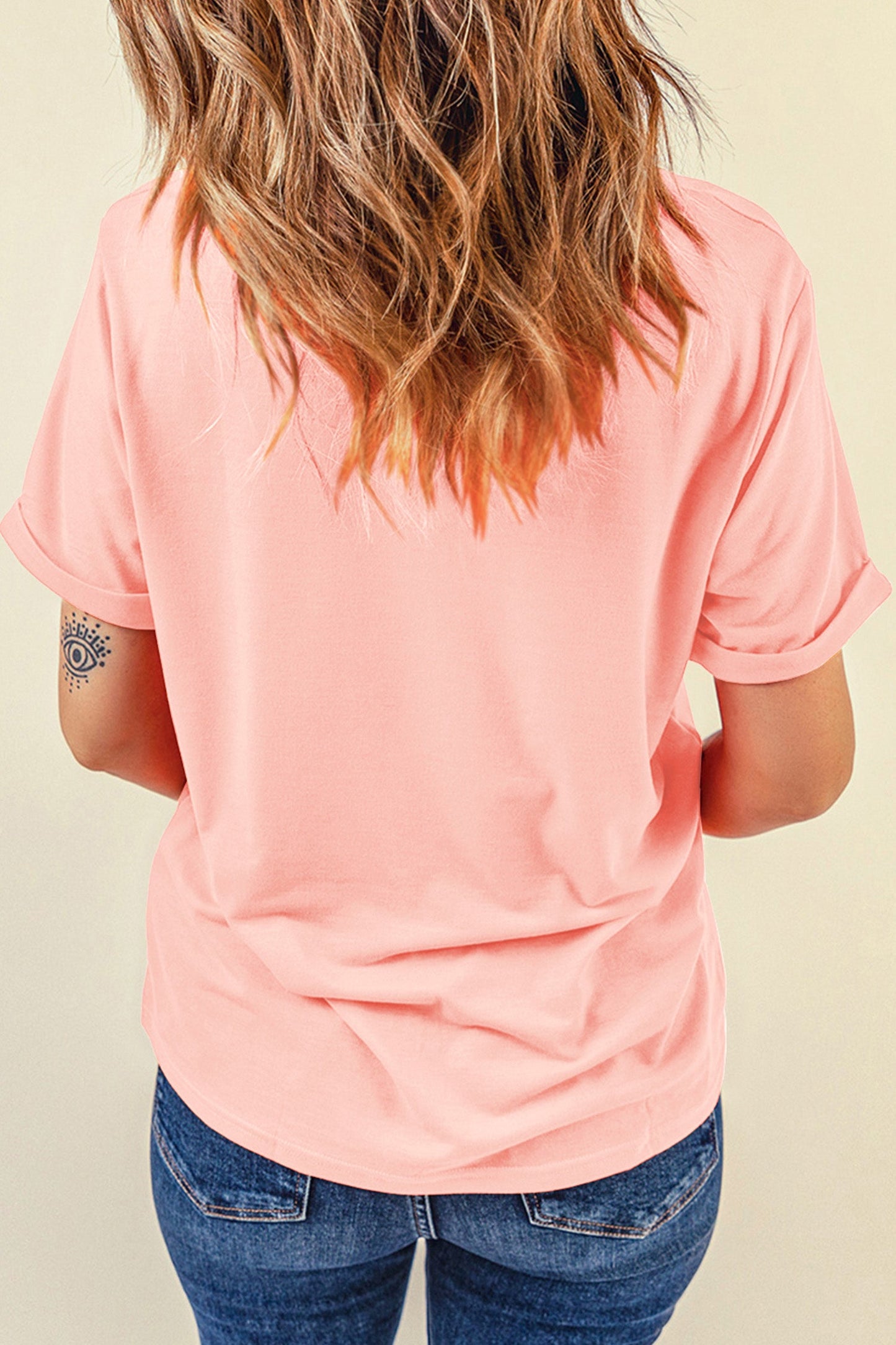 Pink Faux Quilted Mallard Tee Dear-Lover Dropshipping