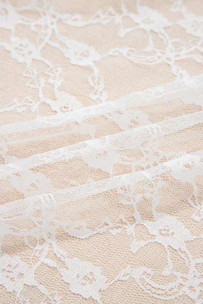 White Sheer Lace Frilly Ruffles High Low Skirt Dear-Lover Dropshipping