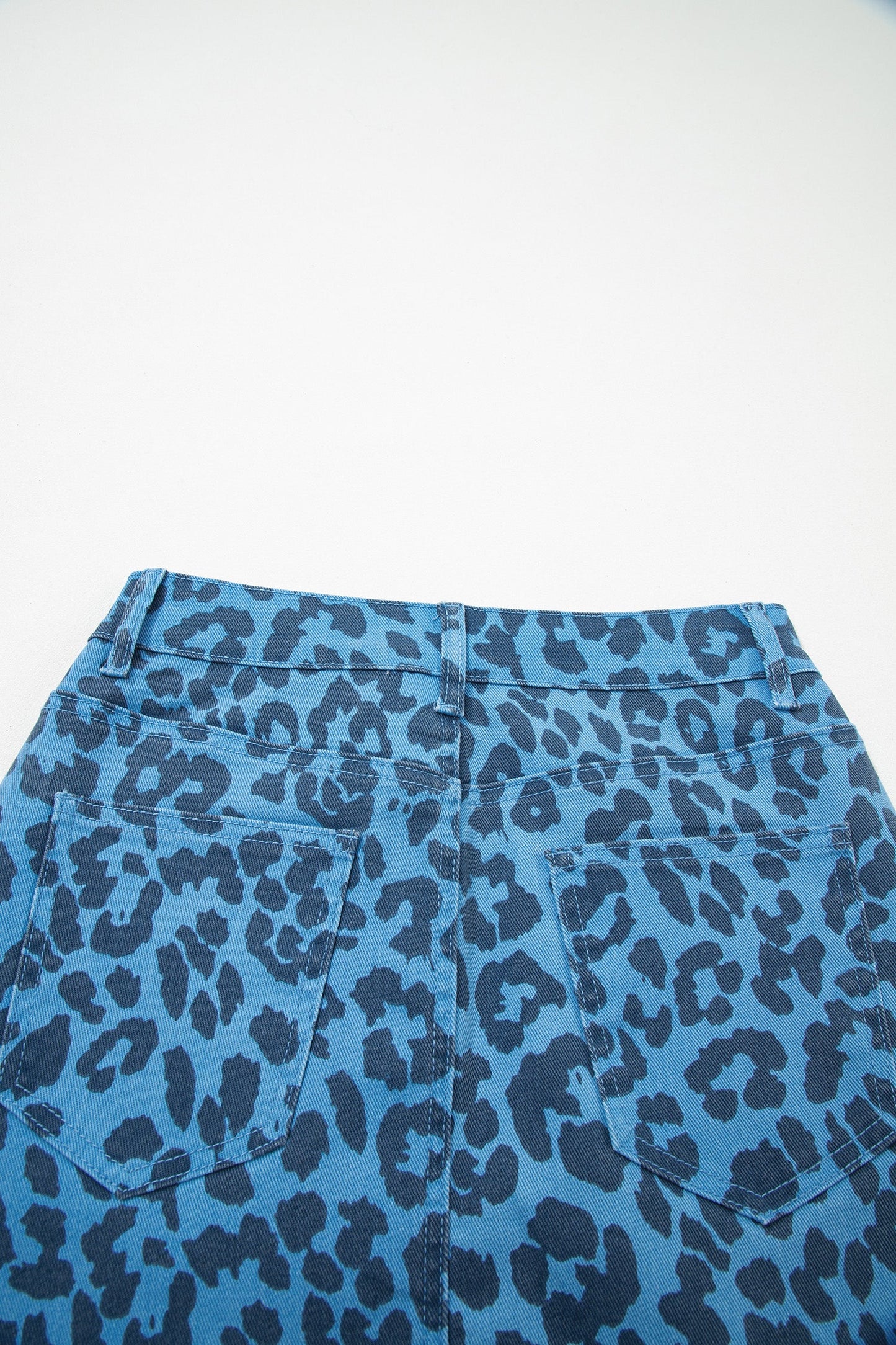 Leopard Denim Midi Skirt Dear-Lover Dropshipping