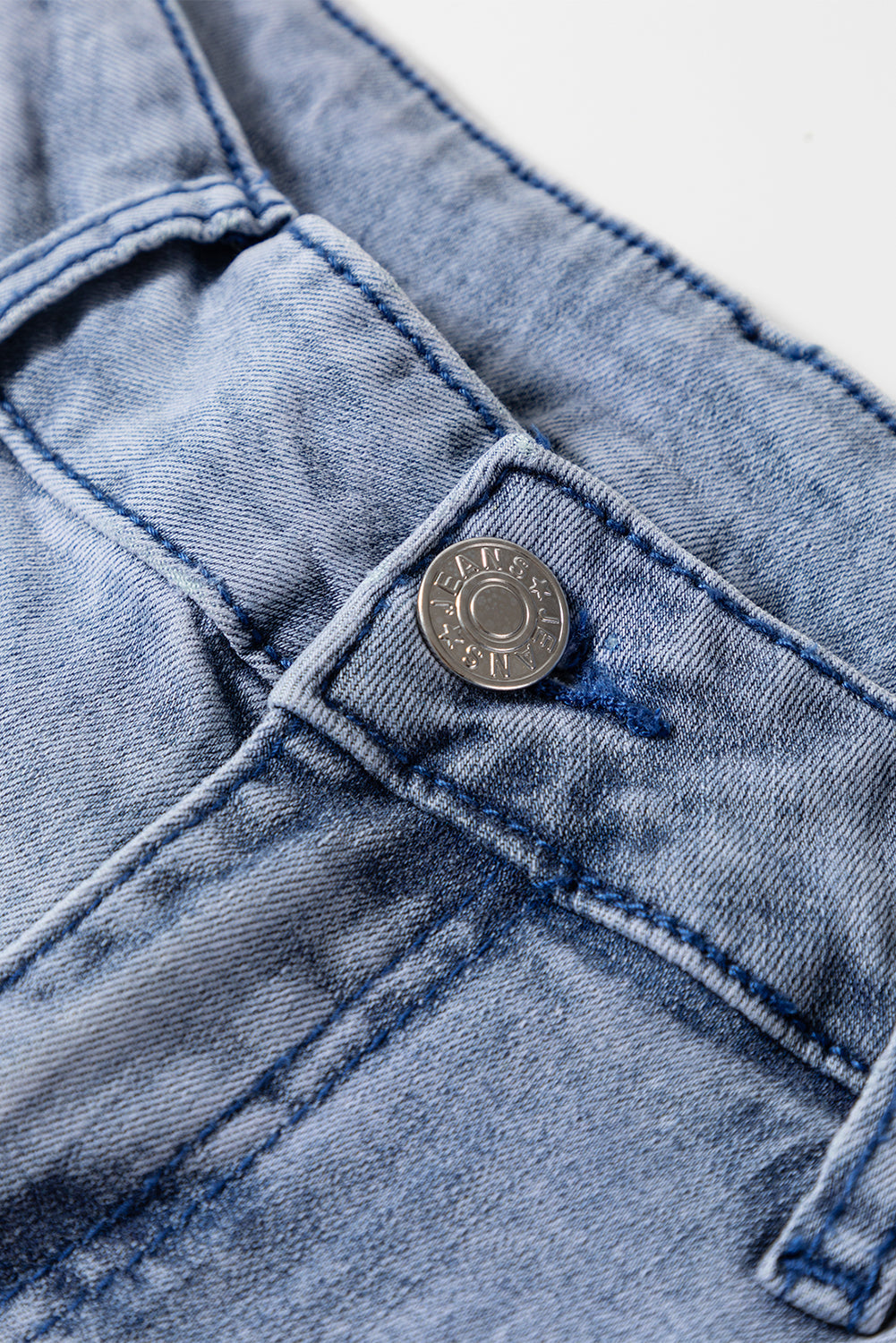 Blue High Waist Button Bell Bottom Jeans Dear-Lover Dropshipping