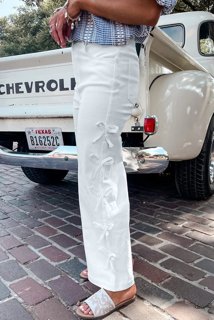 Bow Knot Detail Pants Dear-Lover Dropshipping