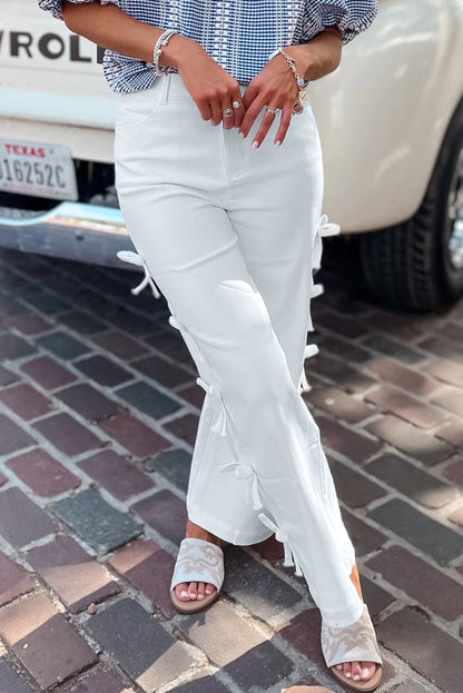 Bow Knot Detail Pants Dear-Lover Dropshipping