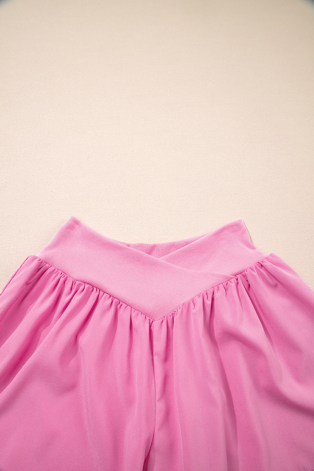 Crossed Waist Tiered Flowy Shorts Daisie Boutique
