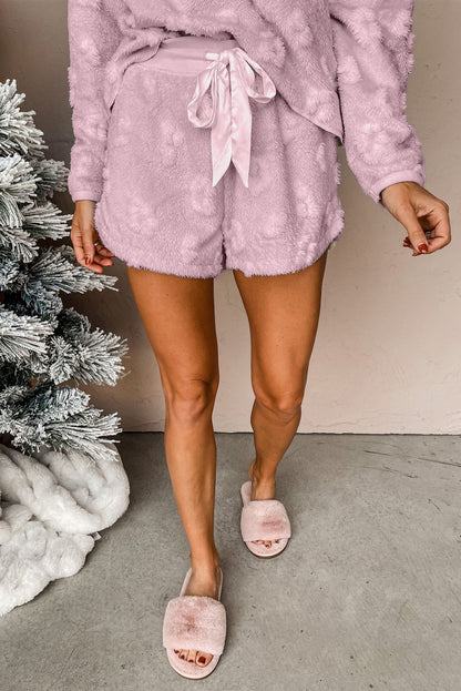 Leopard Fleece Lounge Set Daisie Boutique