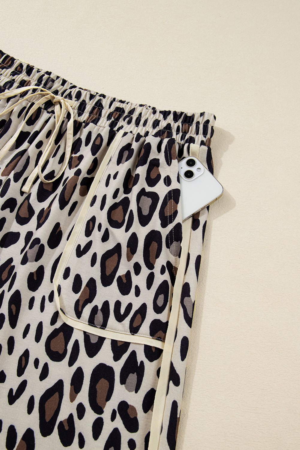 Plus Size Drawstring Leopard Pants Dear-Lover Dropshipping