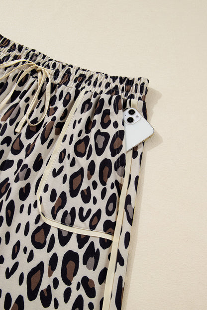 Plus Size Drawstring Leopard Pants Dear-Lover Dropshipping