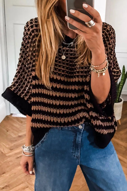 Cutie Stripe Slouchy Sweater