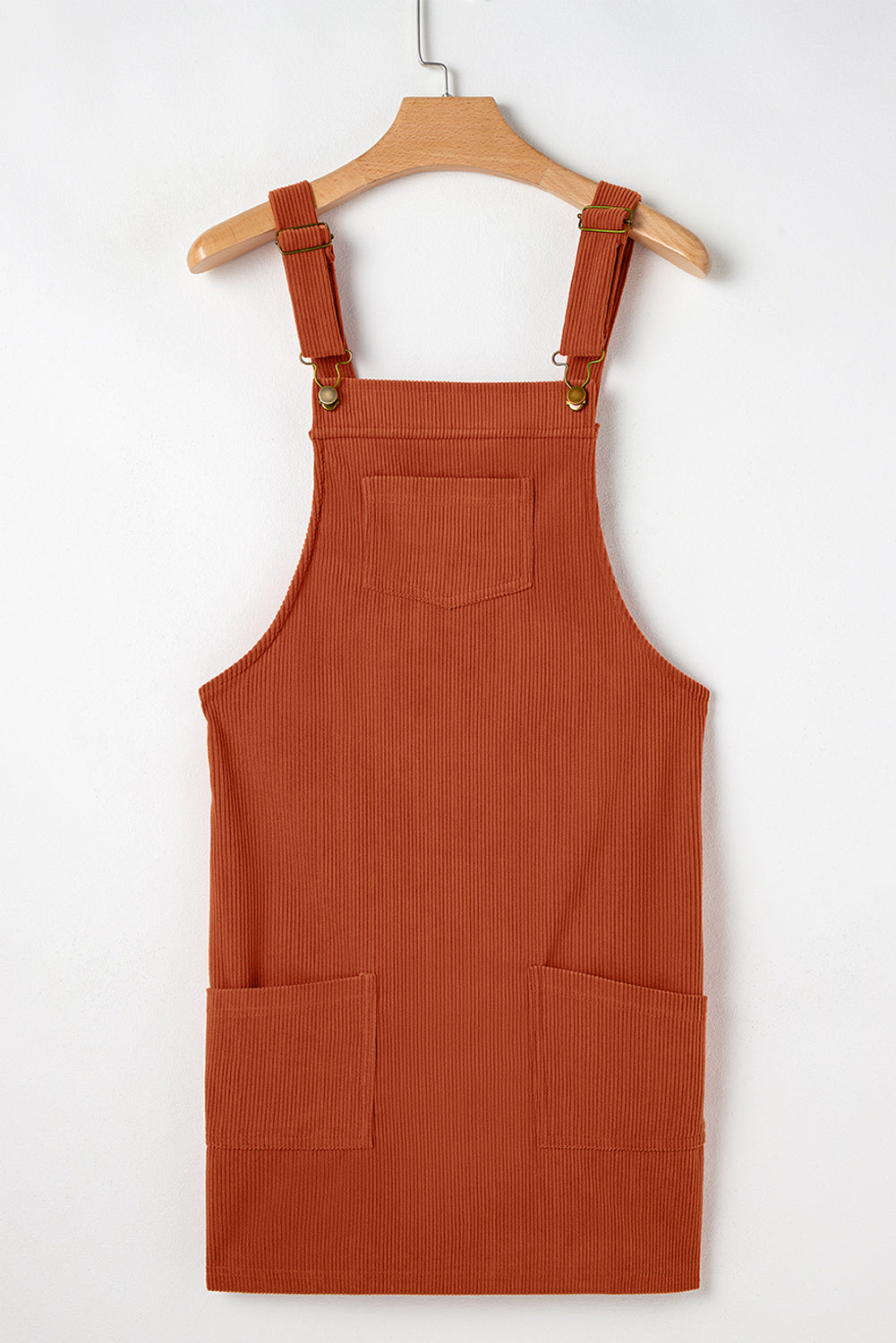 Front Pocket Corduroy Overall Dress Daisie Boutique