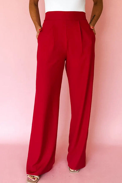 Pleated Detail Pants Dear-Lover Dropshipping