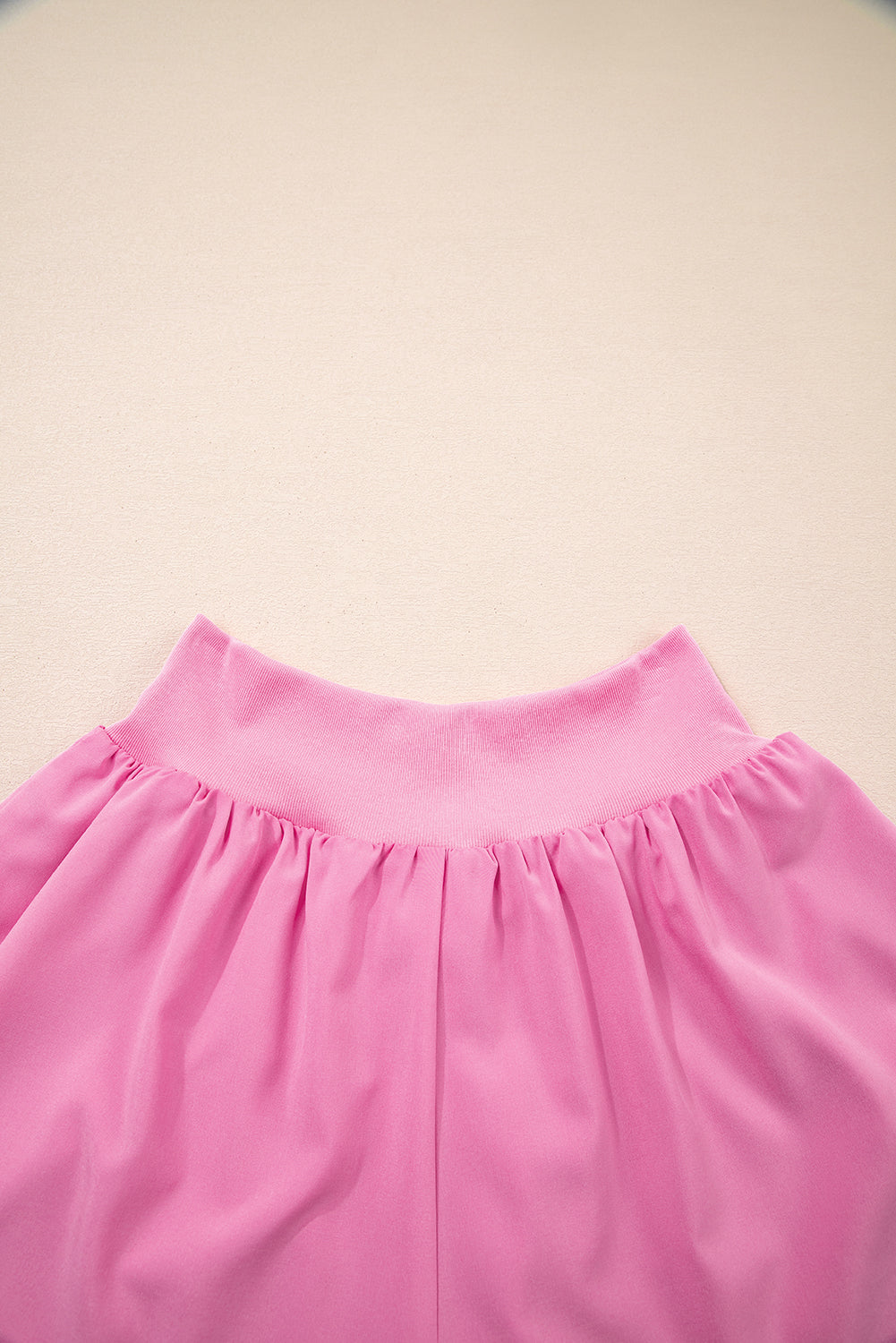 Crossed Waist Tiered Flowy Shorts Daisie Boutique