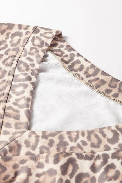 Leopard Print Pullover Mini Skirt Set Dear-Lover Dropshipping