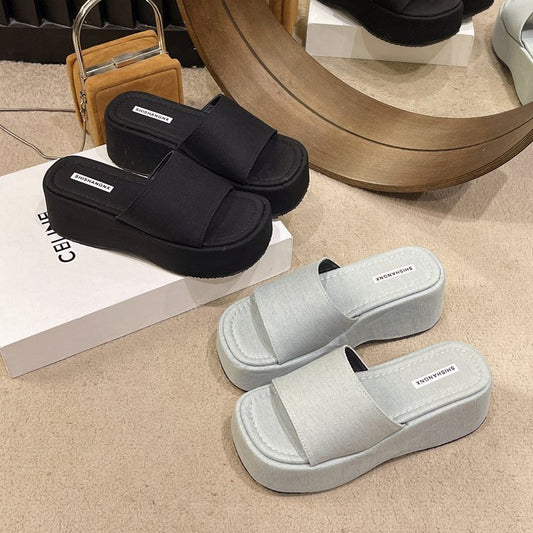 Open Front Platform Sandals Trendsi