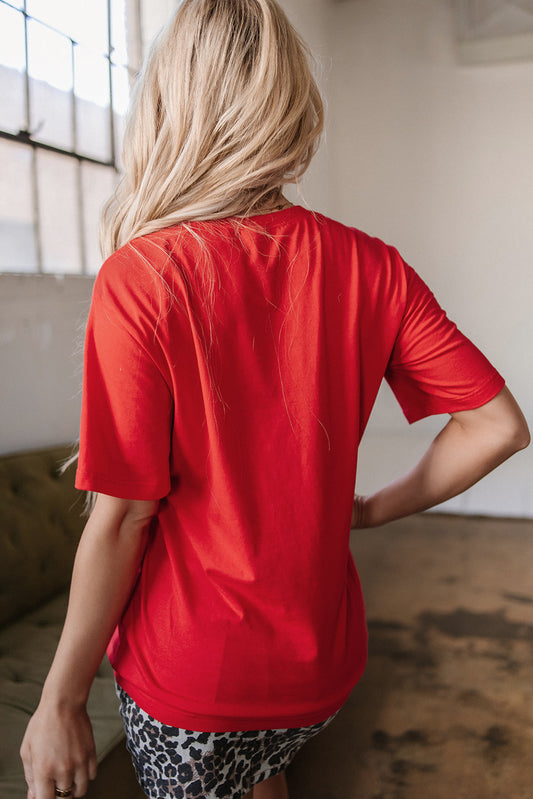 Red COWBOY Take Me Away Graphic Western Tee Daisie Boutique