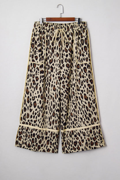 Drawstring Leopard Pants - Plus Size Dear-Lover Dropshipping