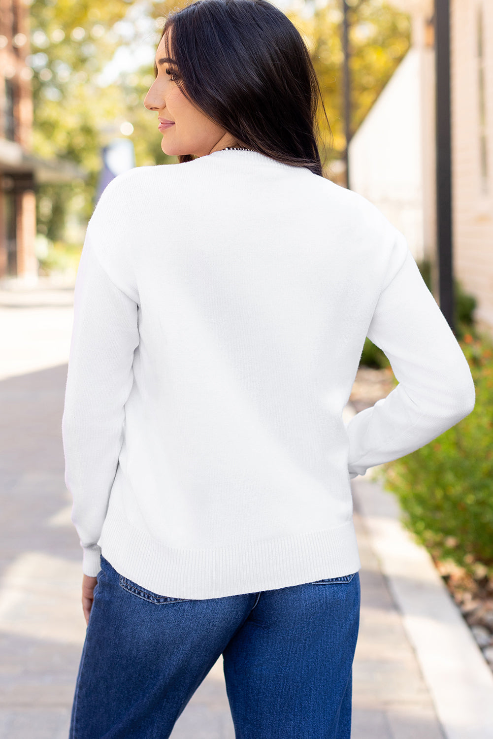 Thankful Embroidered Sweater in Ivory Daisie Boutique