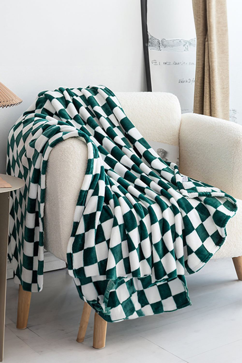 Checkerboard Print Soft Throw Blanket Daisie Boutique