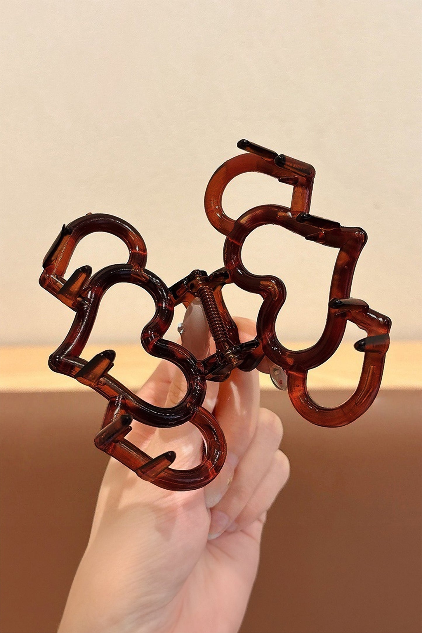 Heart Design Acrylic Hair Claw Clip Dear-Lover Dropshipping