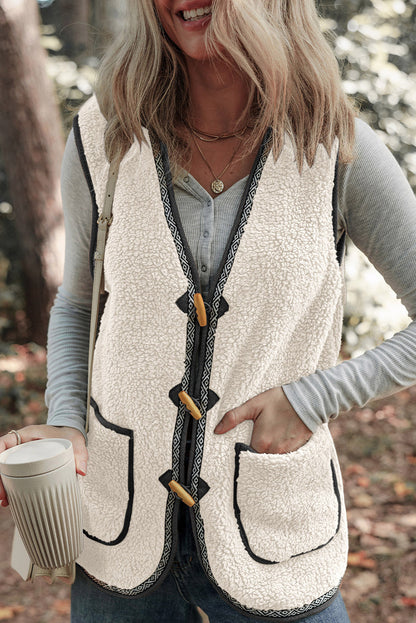 Sherpa Pocket Button Vest Dear-Lover Dropshipping