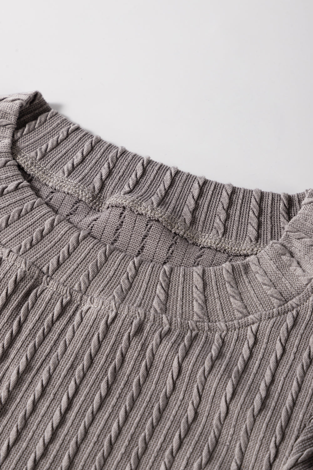 Flutter Sleeve Top - Sleet Gray Daisie Boutique