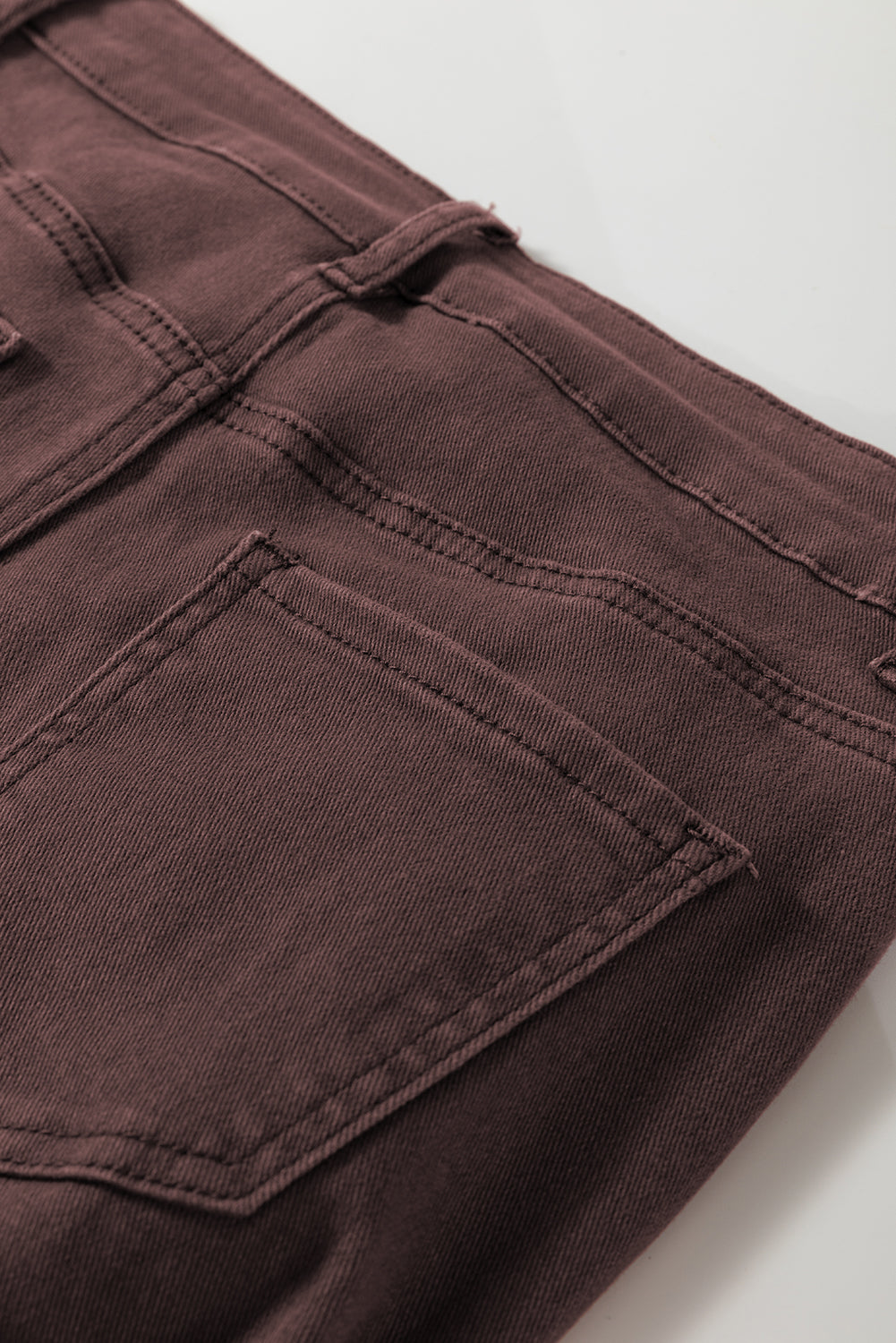 Loose Straight High Waist Solid Color Jeans - Coffee Daisie Boutique