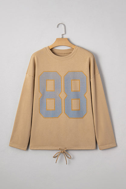 88 Graphic Oversize Long Sleeve Top Dear-Lover Dropshipping