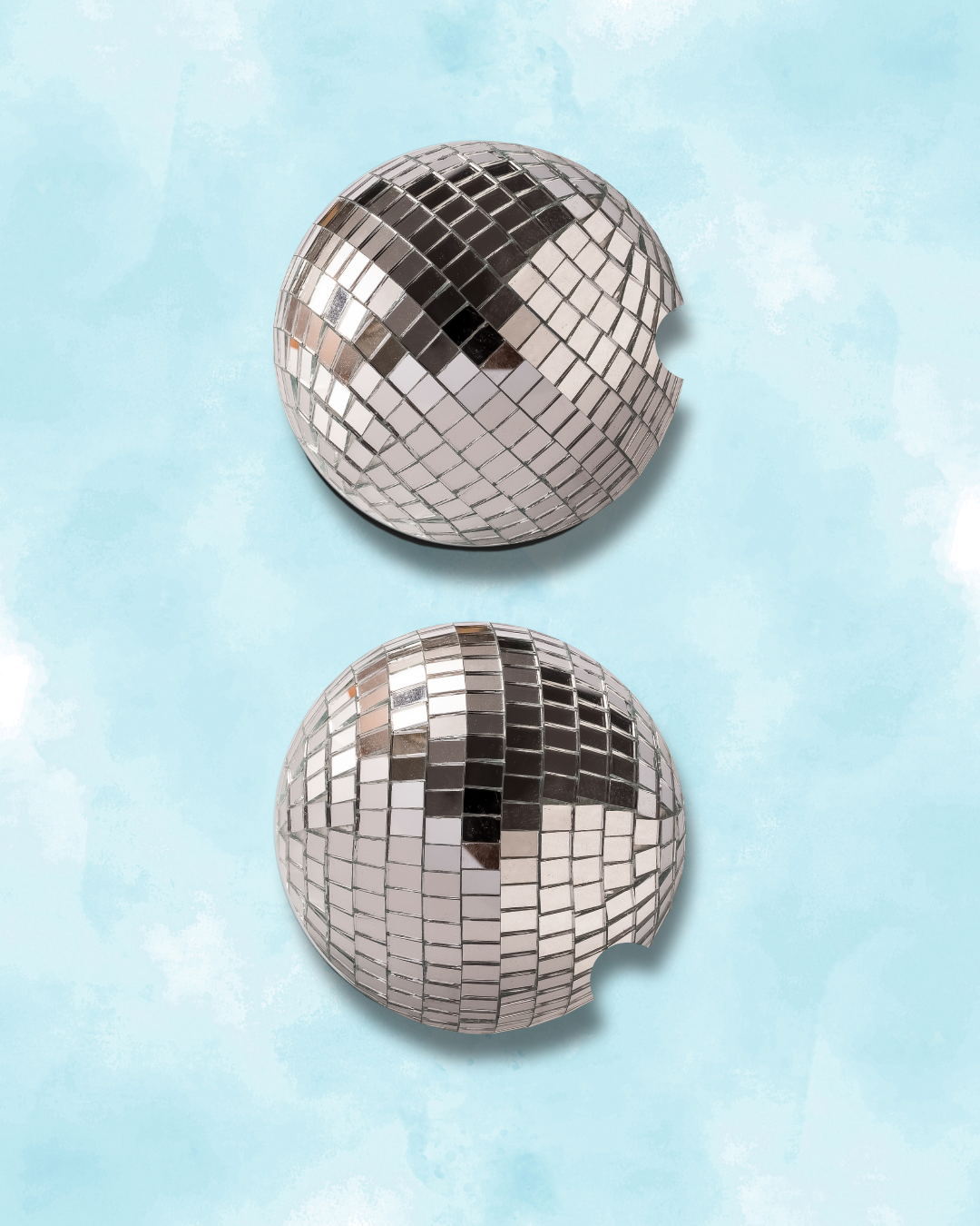 Disco Queen - Disco ball Car Coaster set (2-pack) Daisie Boutique
