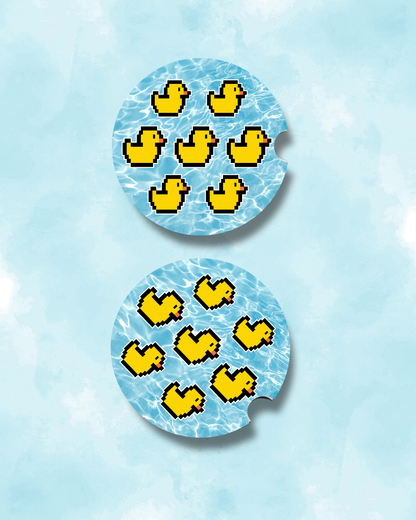 Duck Duck - Rubber Duck Car Coaster Set (2-pack) Daisie Boutique