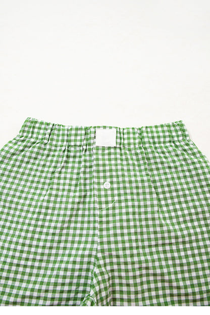 Gingham High Waist Shorts Dear-Lover Dropshipping