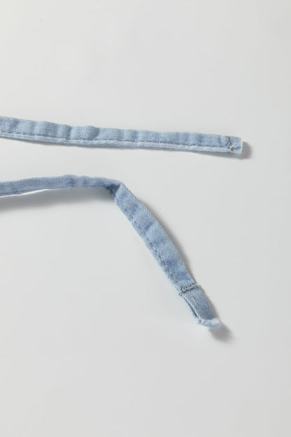 Stripe Chambray Wide Leg Trousers Dear-Lover Dropshipping