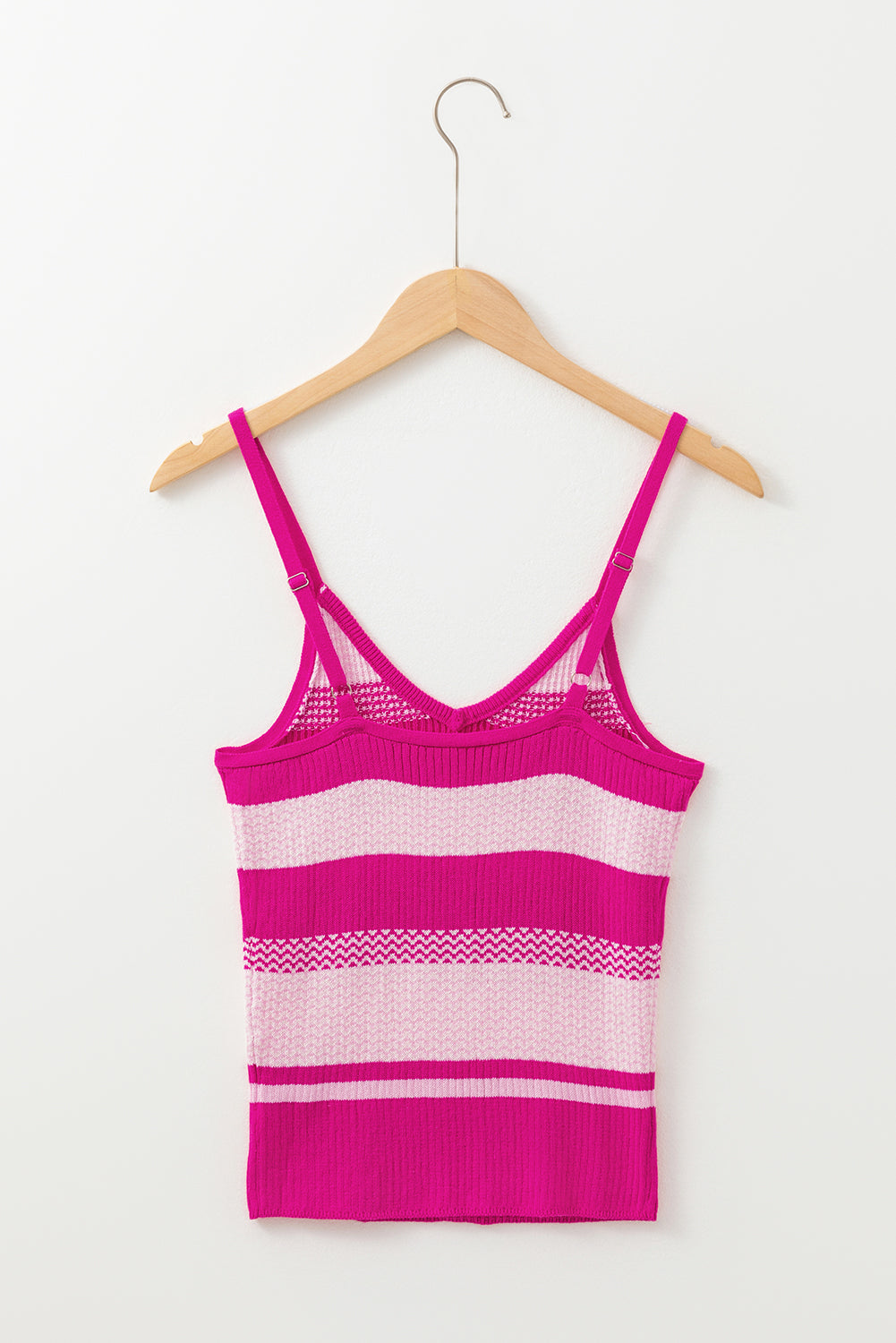 Striped Spaghetti Strap V Neck Sweater Vest Daisie Boutique