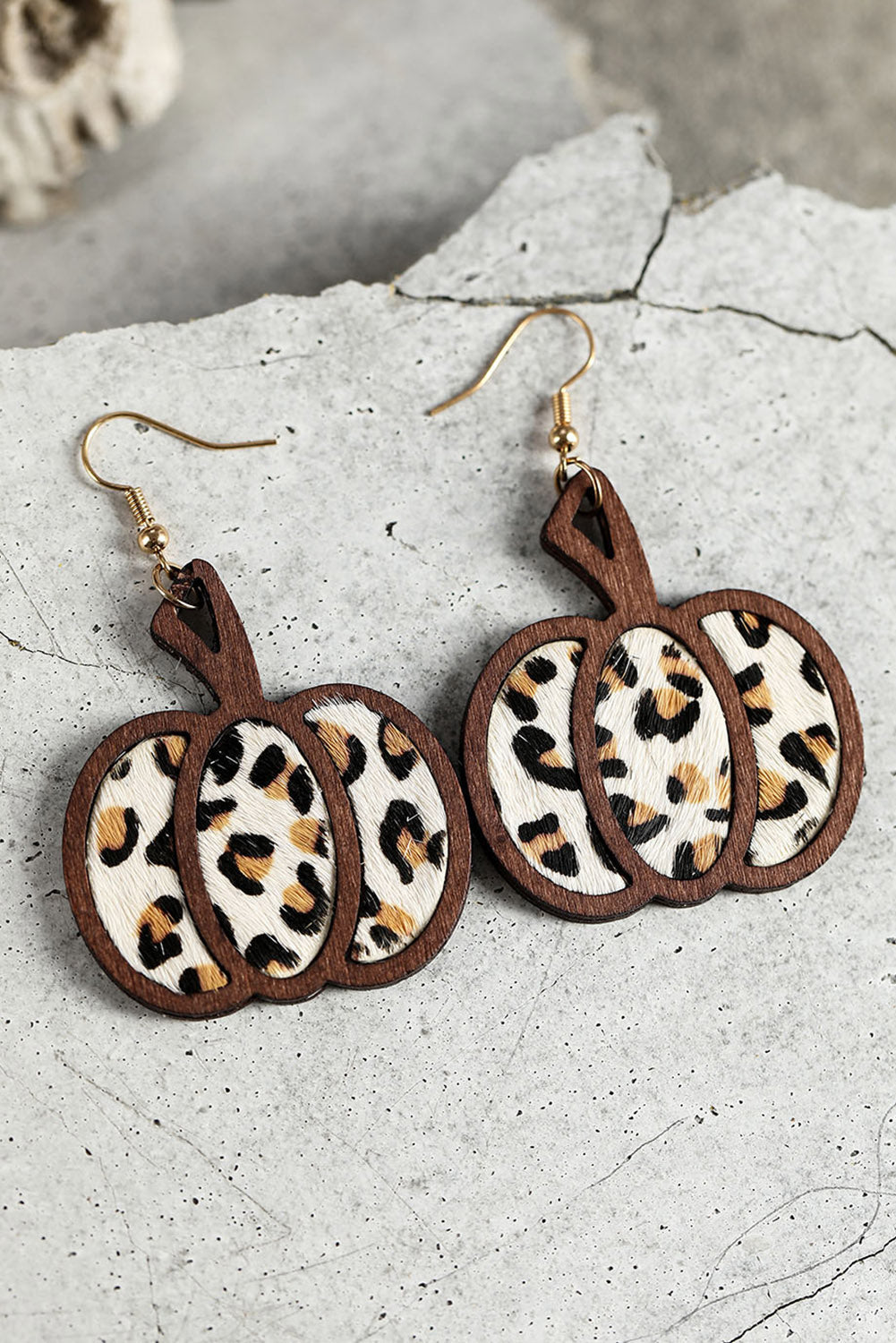 Animal Print Pumpkin Drop Earrings Dear-Lover Dropshipping