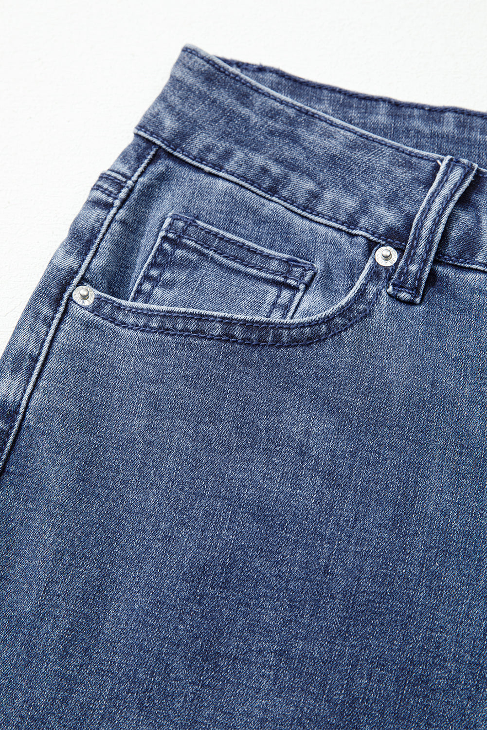 Blue High Waist Button Bell Bottom Jeans Dear-Lover Dropshipping