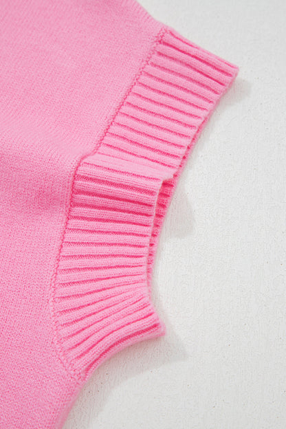 Valentine Heart Cropped Short Sleeve Sweater Dear-Lover Dropshipping