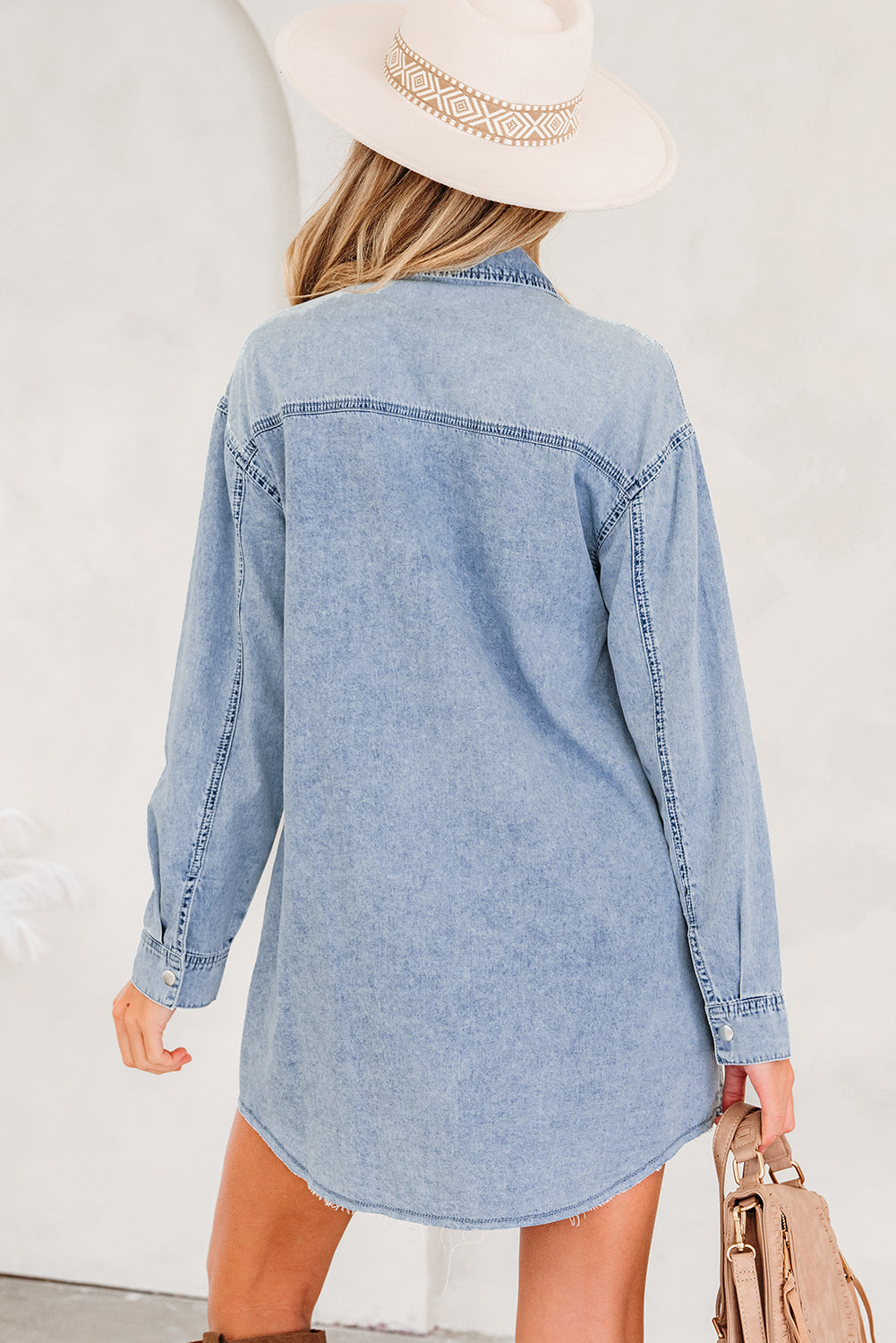 Cutie Denim Flair Shirt Dress Dear-Lover Dropshipping