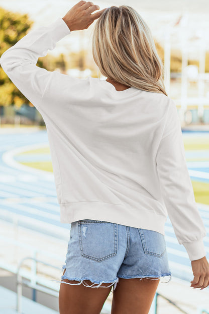 Game Day Drop Shoulder Graphic Sweatshirt Daisie Boutique