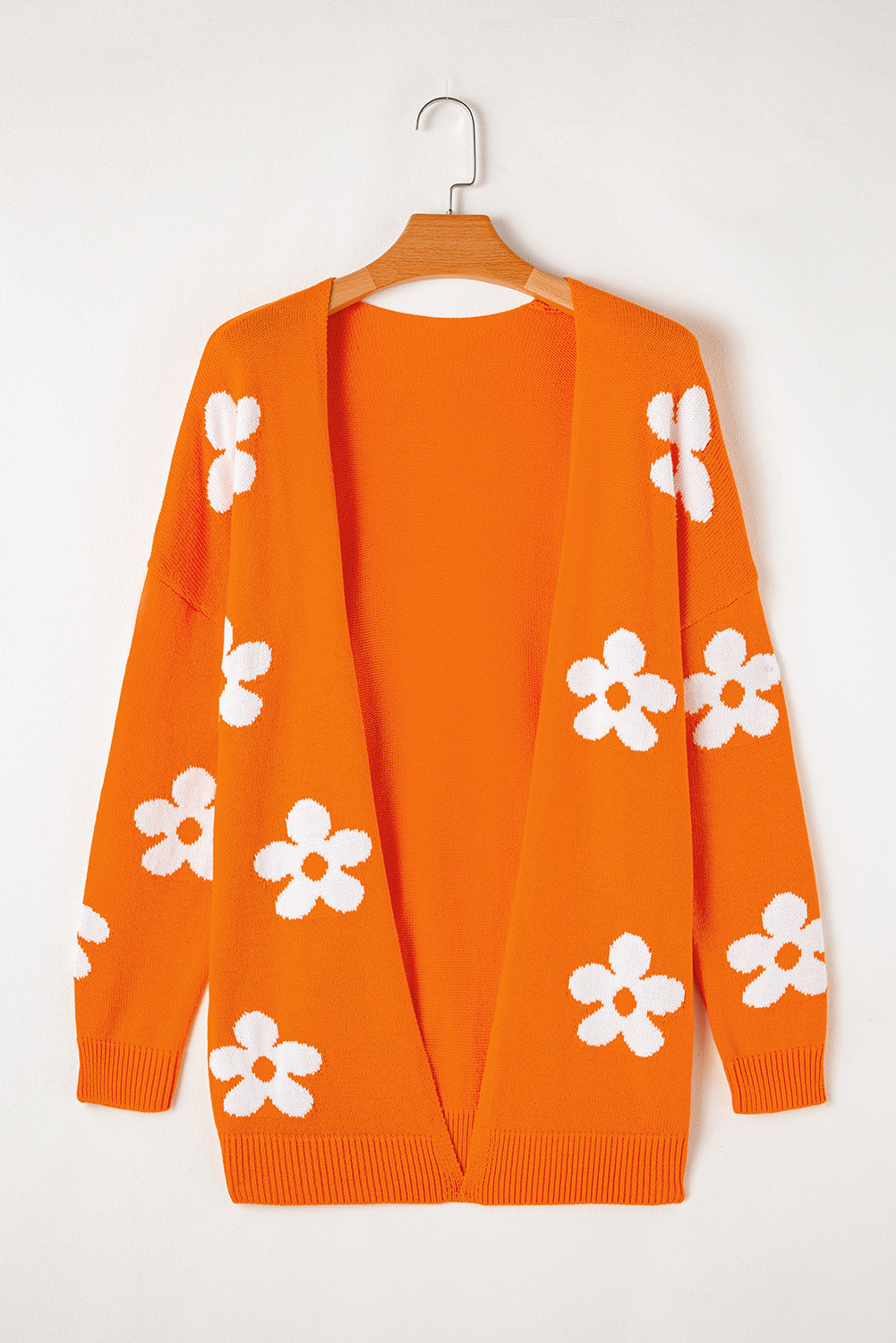 Floral Print Knitted Open Front Cutie Cardigan Daisie Boutique