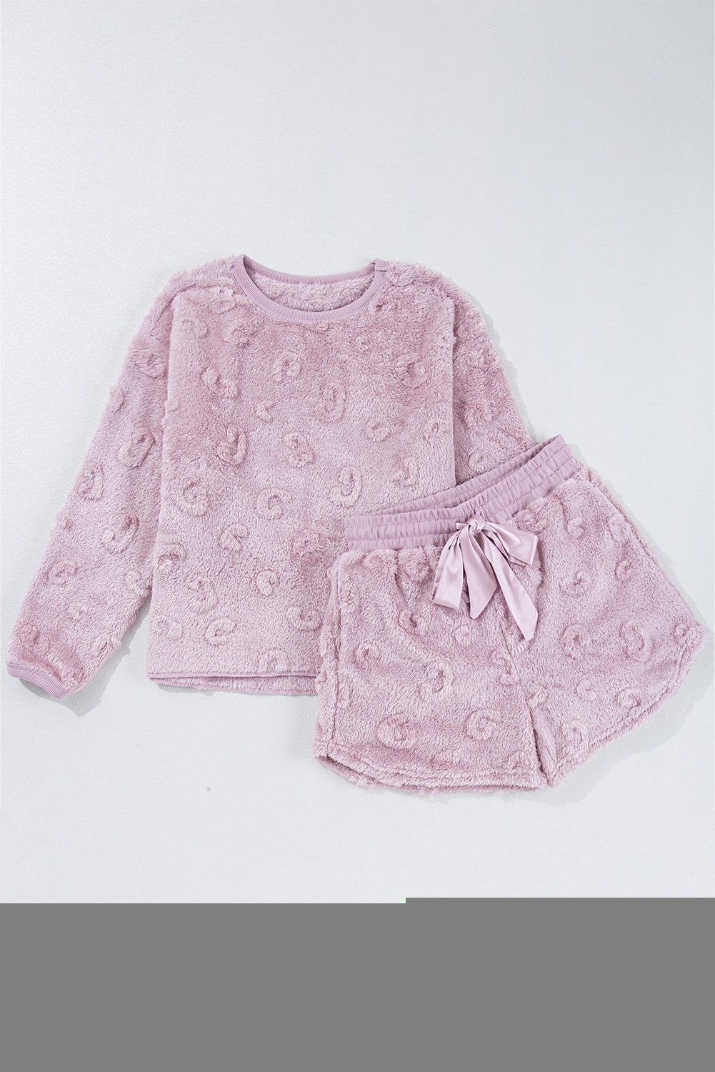 Leopard Fleece Lounge Set Daisie Boutique