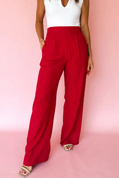 Pleated Detail Pants Dear-Lover Dropshipping