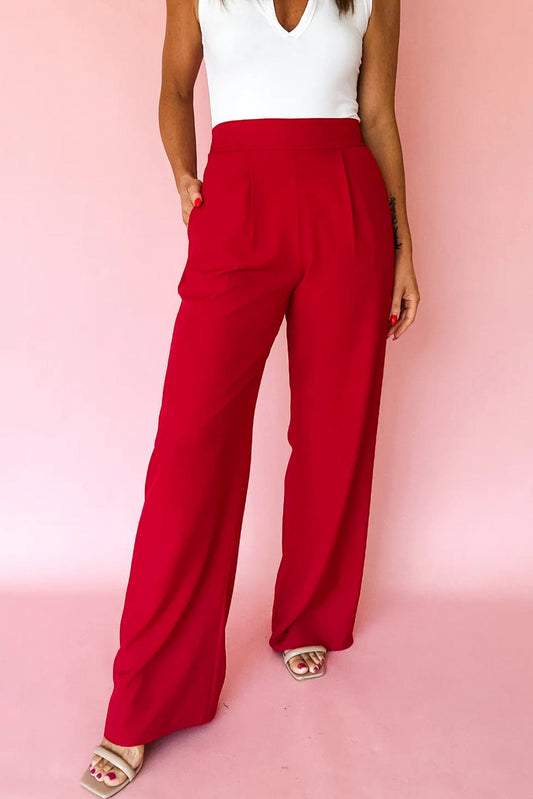 Pleated Detail Pants Dear-Lover Dropshipping